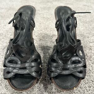 Jessica Simpson Black Strappy Heels